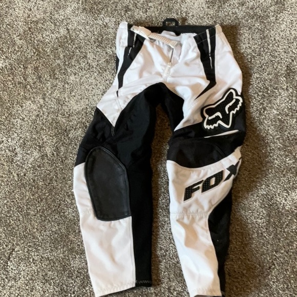 Fox Racing Black and White Pants motocross size 24 - Picture 1 of 5